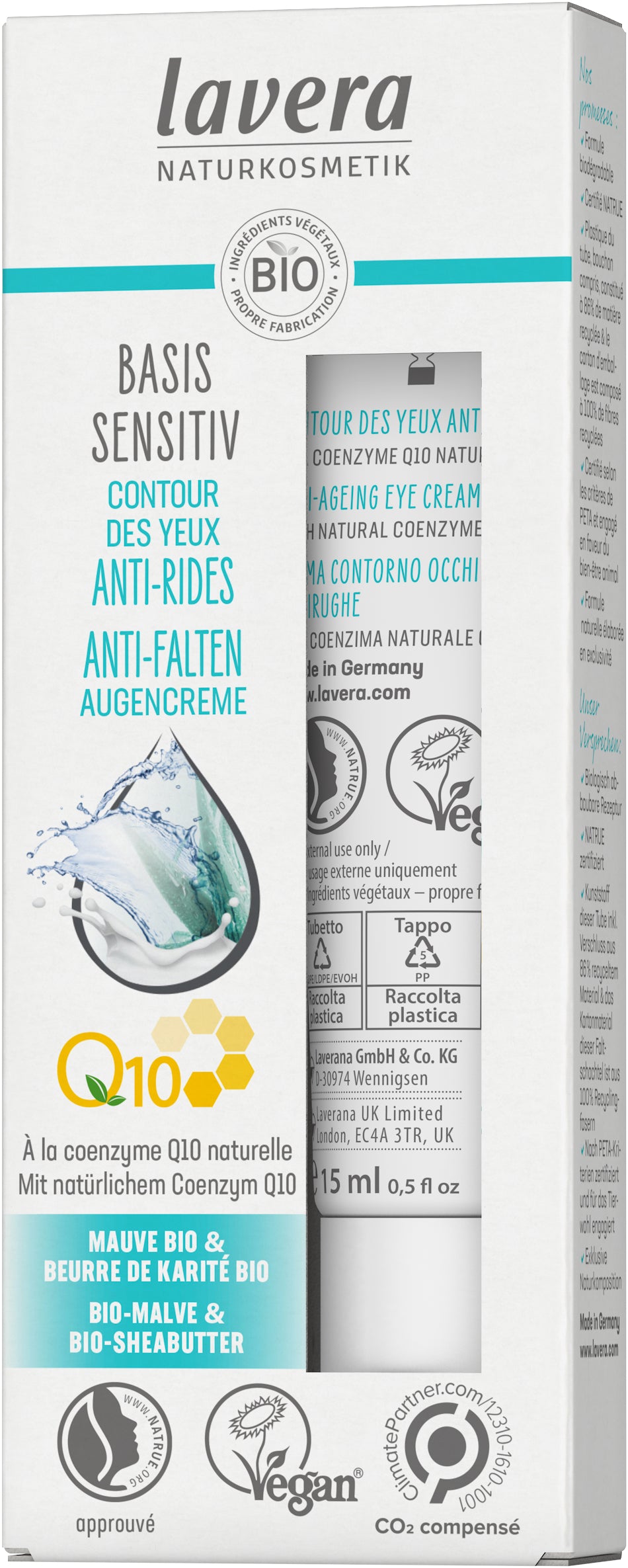 lavera basis sensitiv Contour des Yeux Anti-Rides Q10