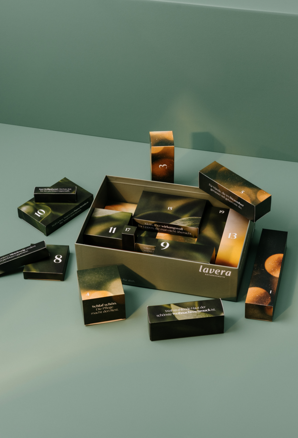 lavera Beauty Adventskalender 2026 - Calm & Glow in der Anwendung