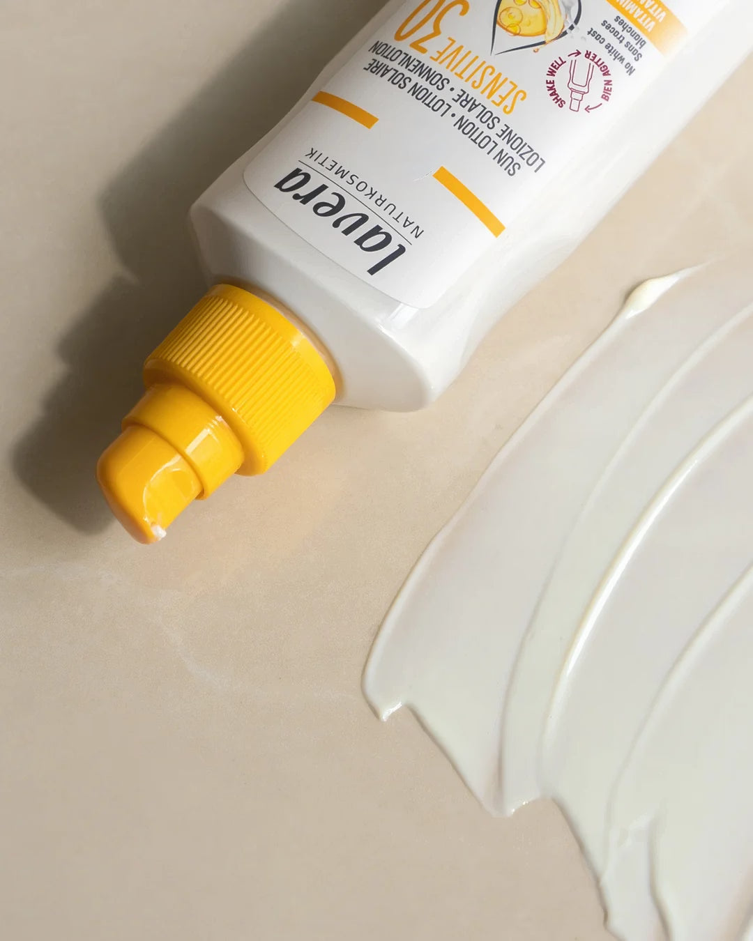 Sonnenlotion sensitive 30 mit Textur