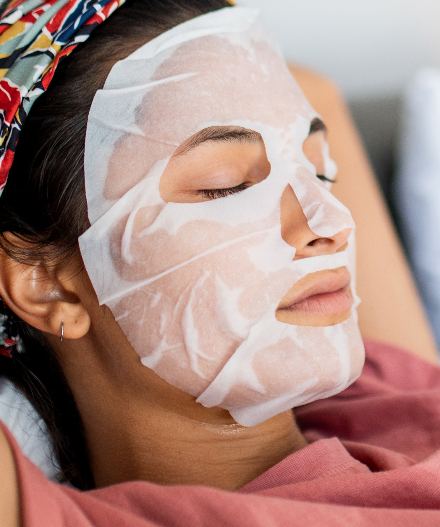 lavera Masque en tissu raffermissant lors de l'application