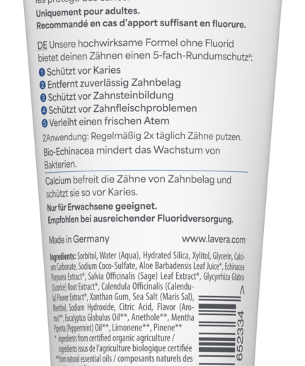lavera Zahncreme Complete Care Fluoridfrei
