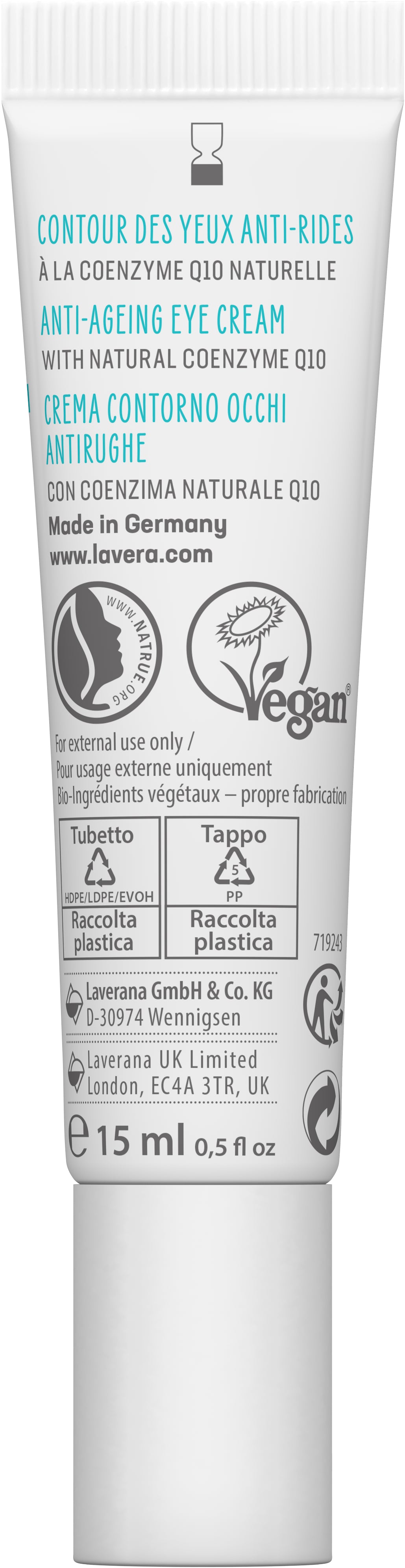 lavera basis sensitiv Contour des Yeux Anti-Rides Q10