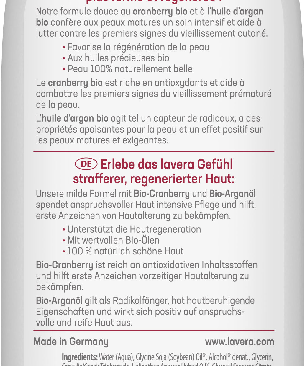 lavera Body Milk Regenerierend