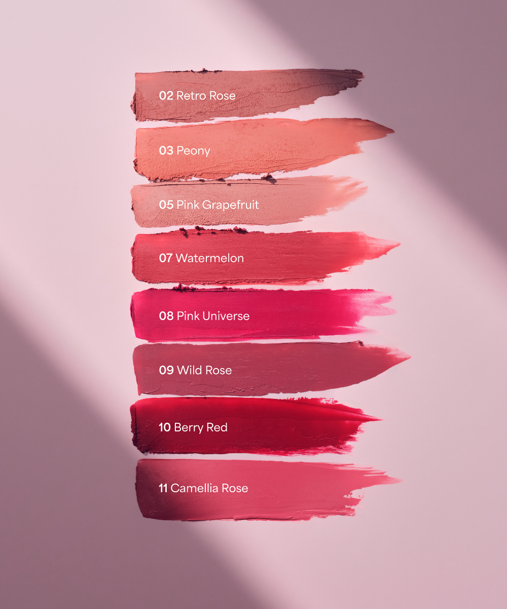 lavera Cream Glow Lipstick -Pink Grapefruit 05- in der Anwendung