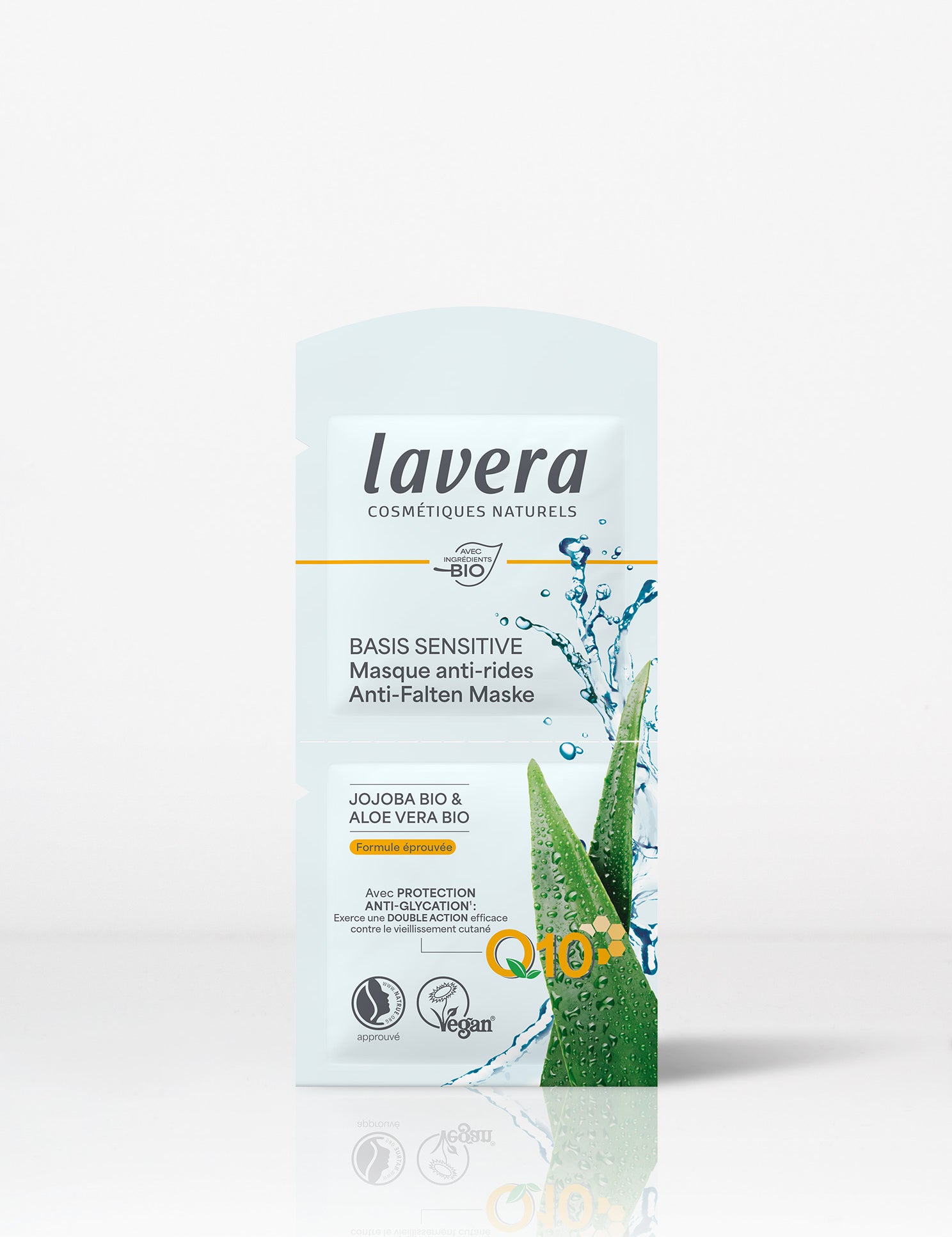 lavera basis sensitive Anti-Falten Maske Q10