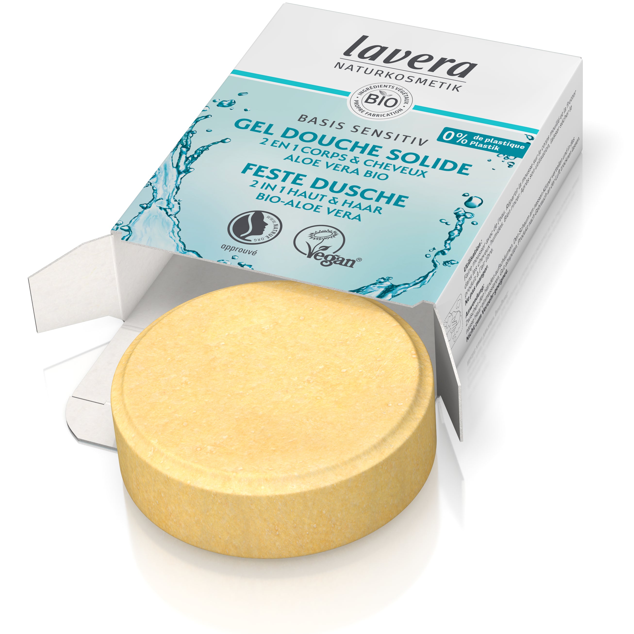 lavera Gel Douche Solide 2 en 1 basis sensitiv