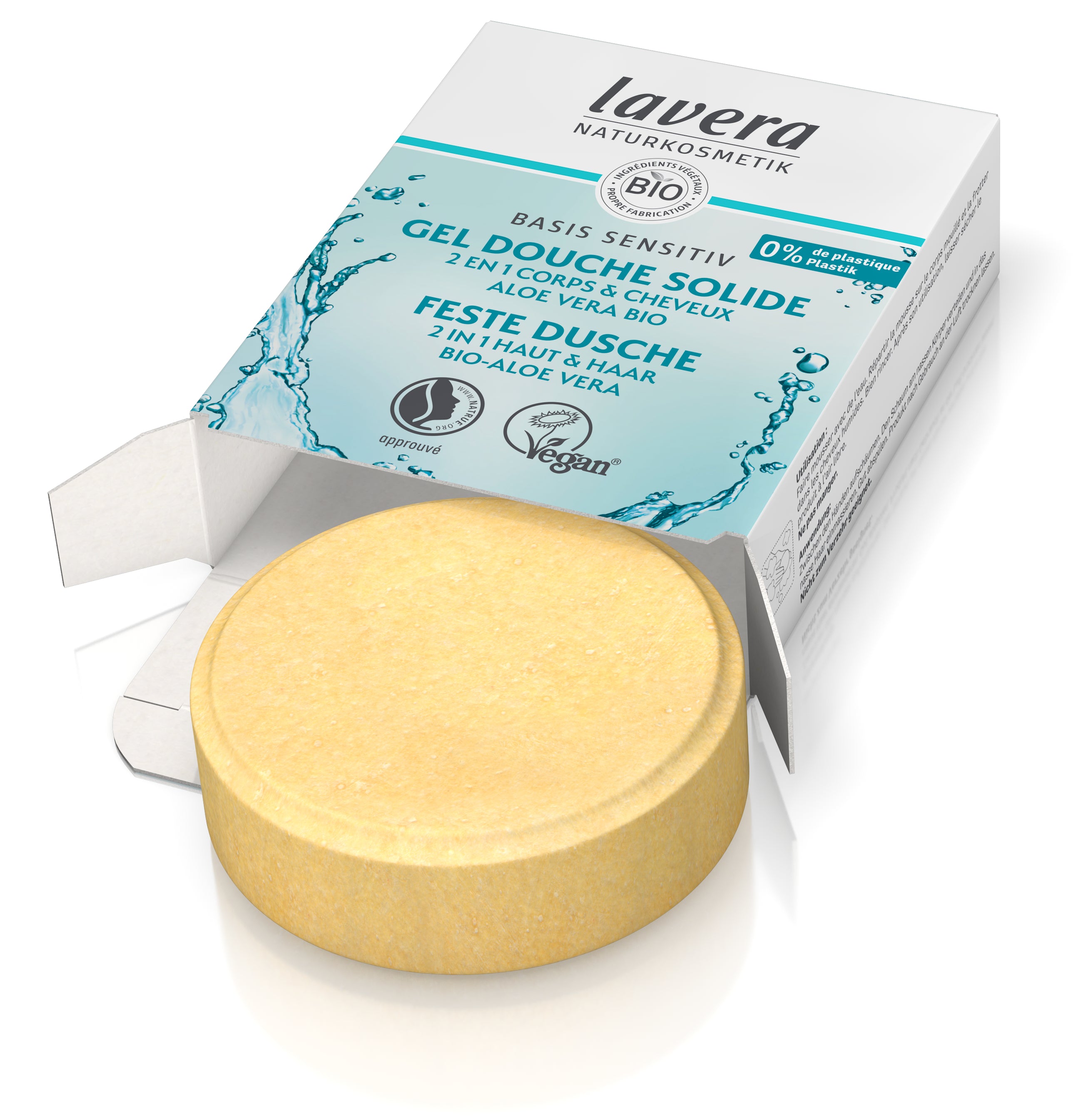 lavera Gel Douche Solide 2 en 1 basis sensitiv