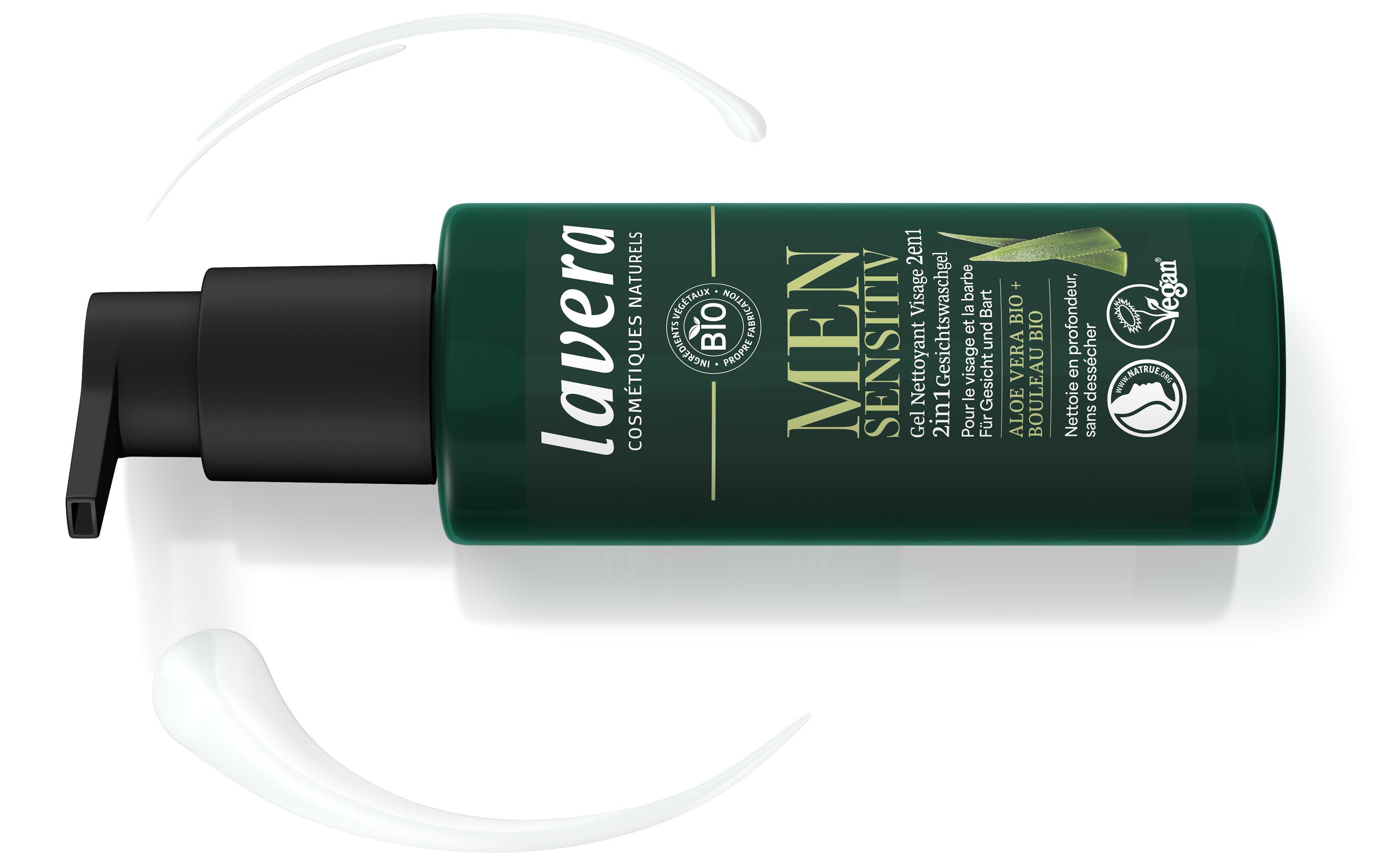 lavera Men sensitive 2in1 Gesichtswaschgel