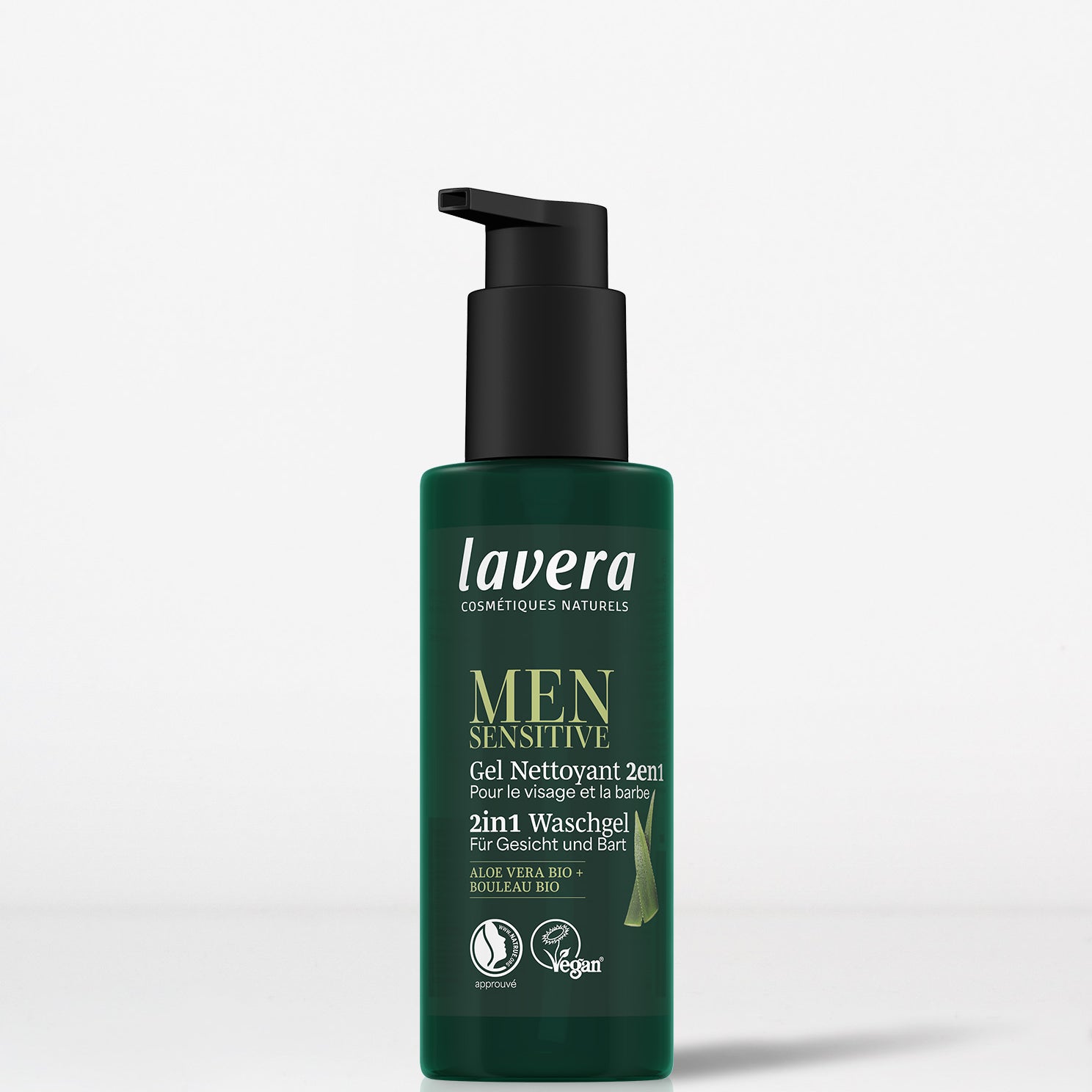 lavera Men sensitive 2en1 Gel Nettoyant Visage