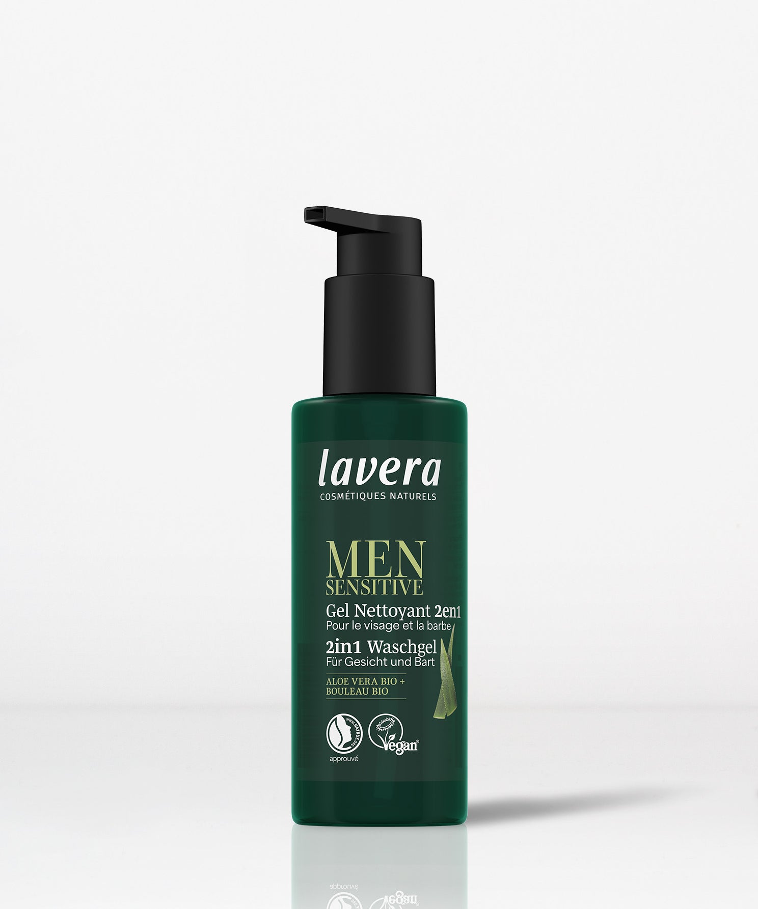 lavera Men sensitive 2en1 Gel Nettoyant Visage