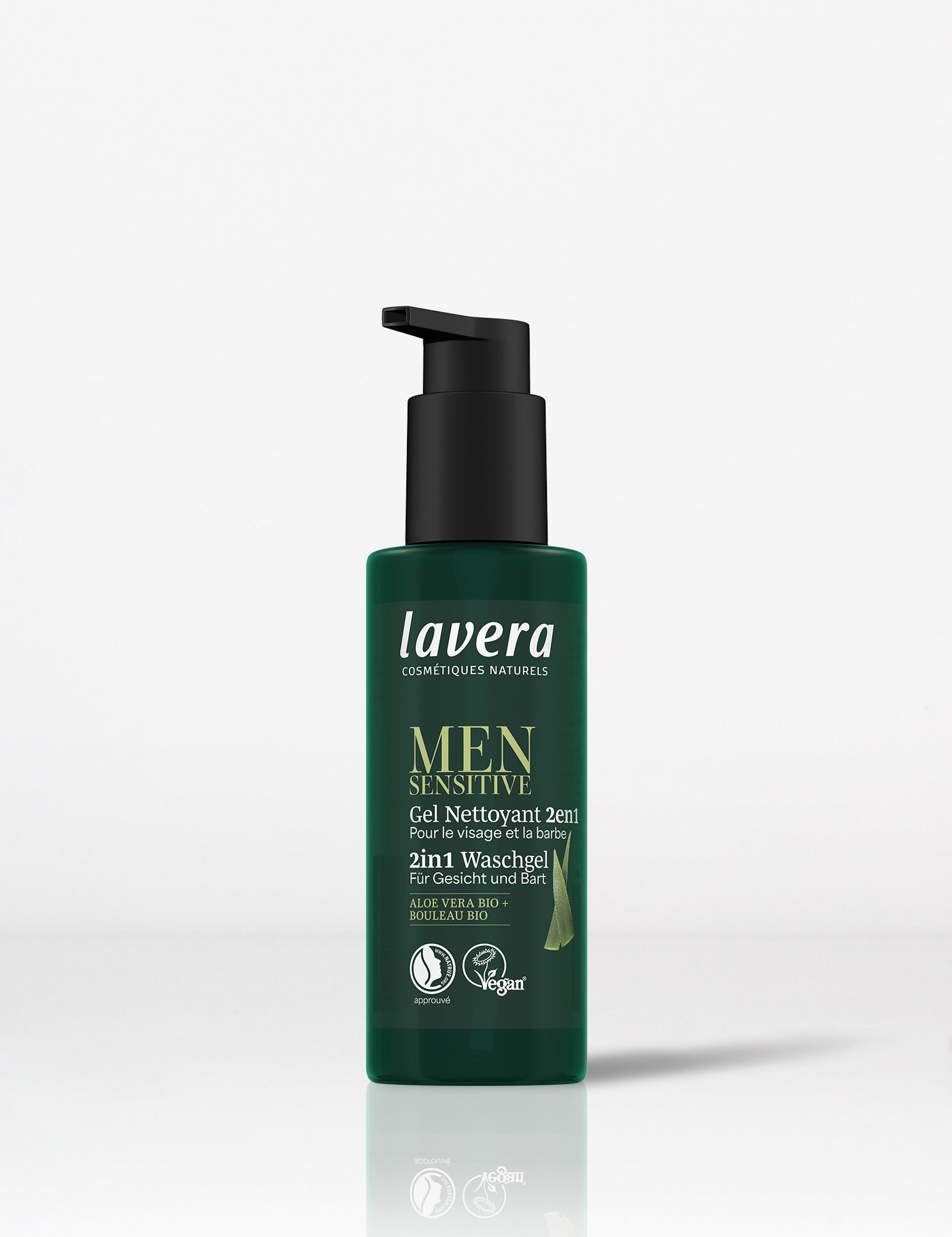 lavera Men sensitive 2in1 Gesichtswaschgel