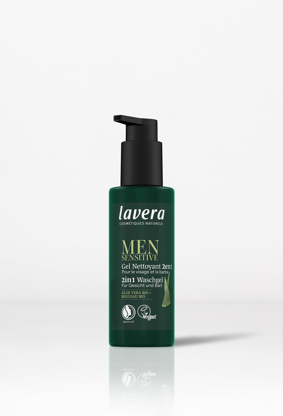 lavera Men sensitive 2en1 Gel Nettoyant Visage