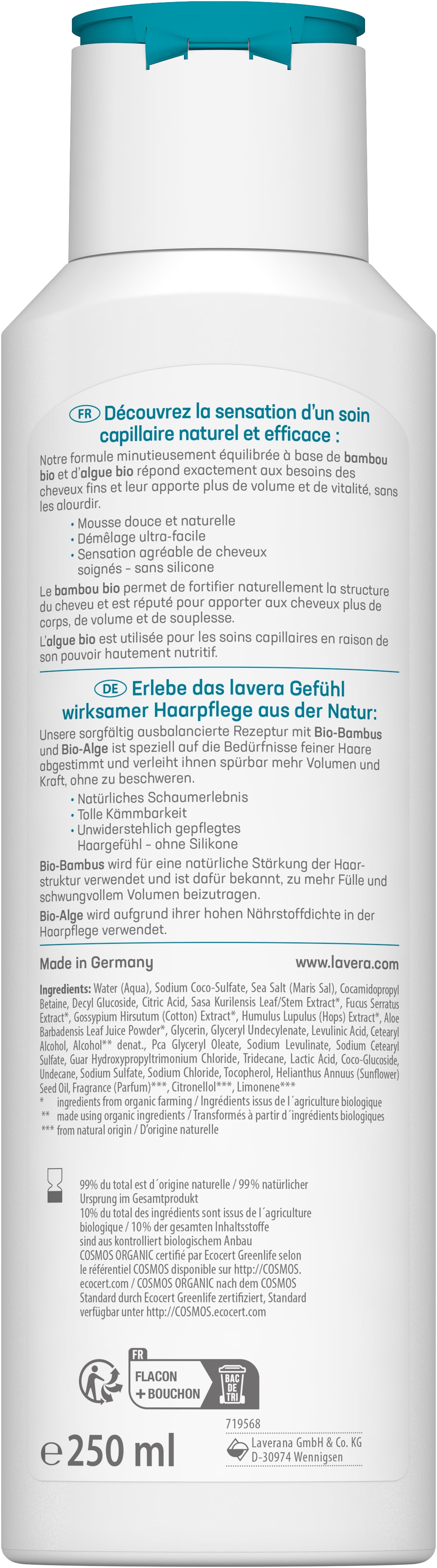 lavera Shampooing Soin Volume & Vitalité