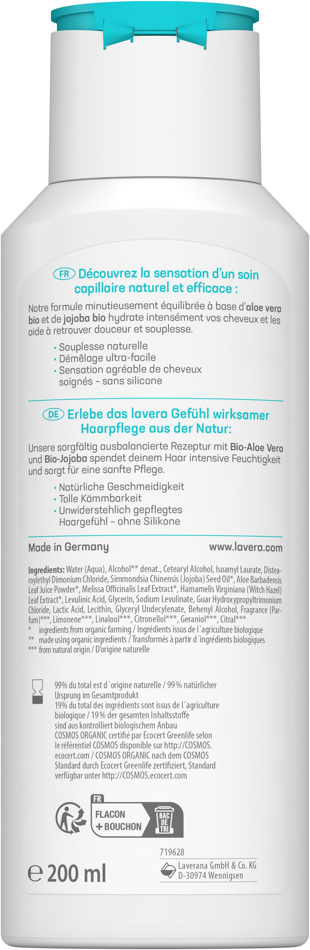 lavera basis sensitive Pflegespülung Feuchtigkeit & Pflege