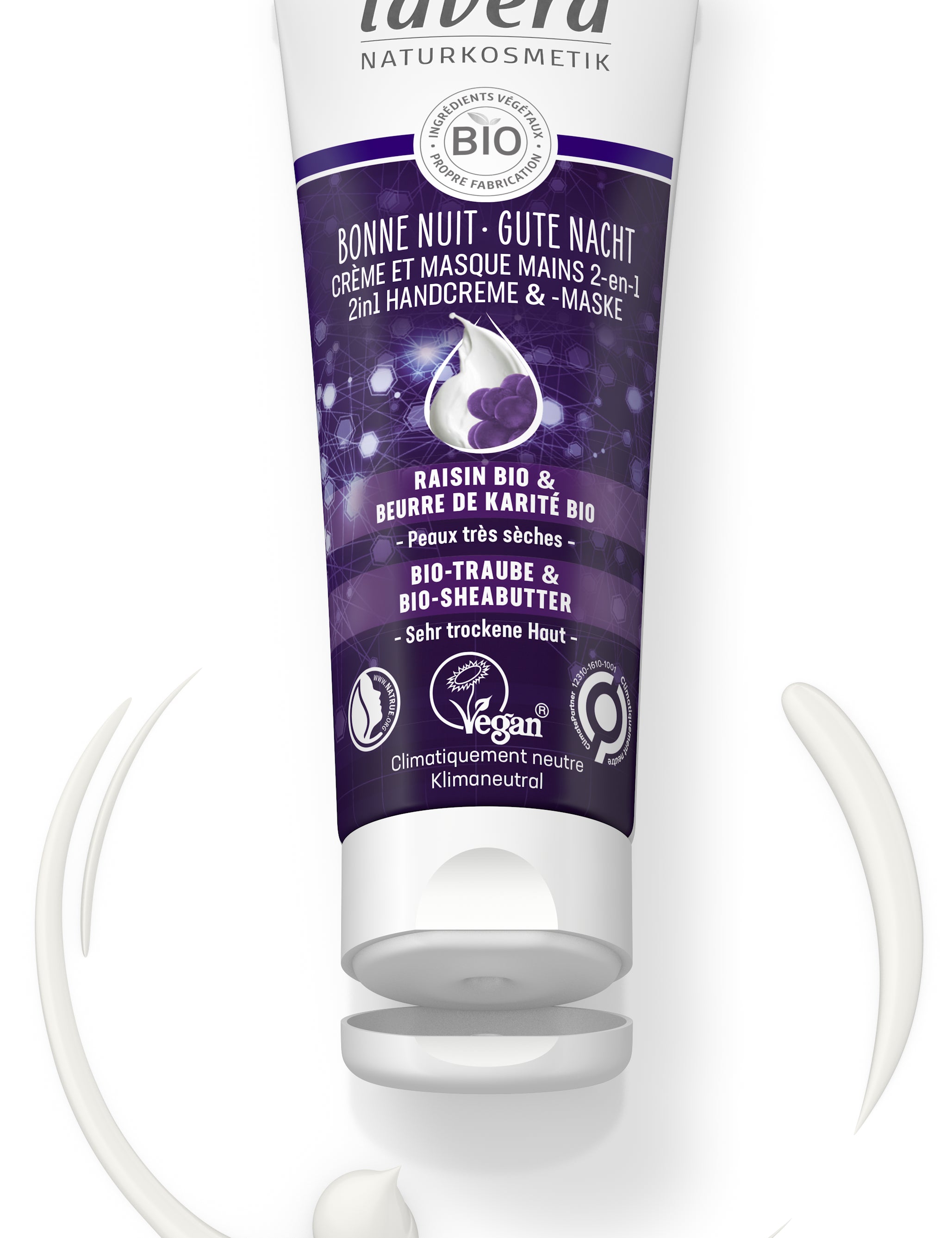 lavera Gute Nacht 2in1 Handcreme & -maske