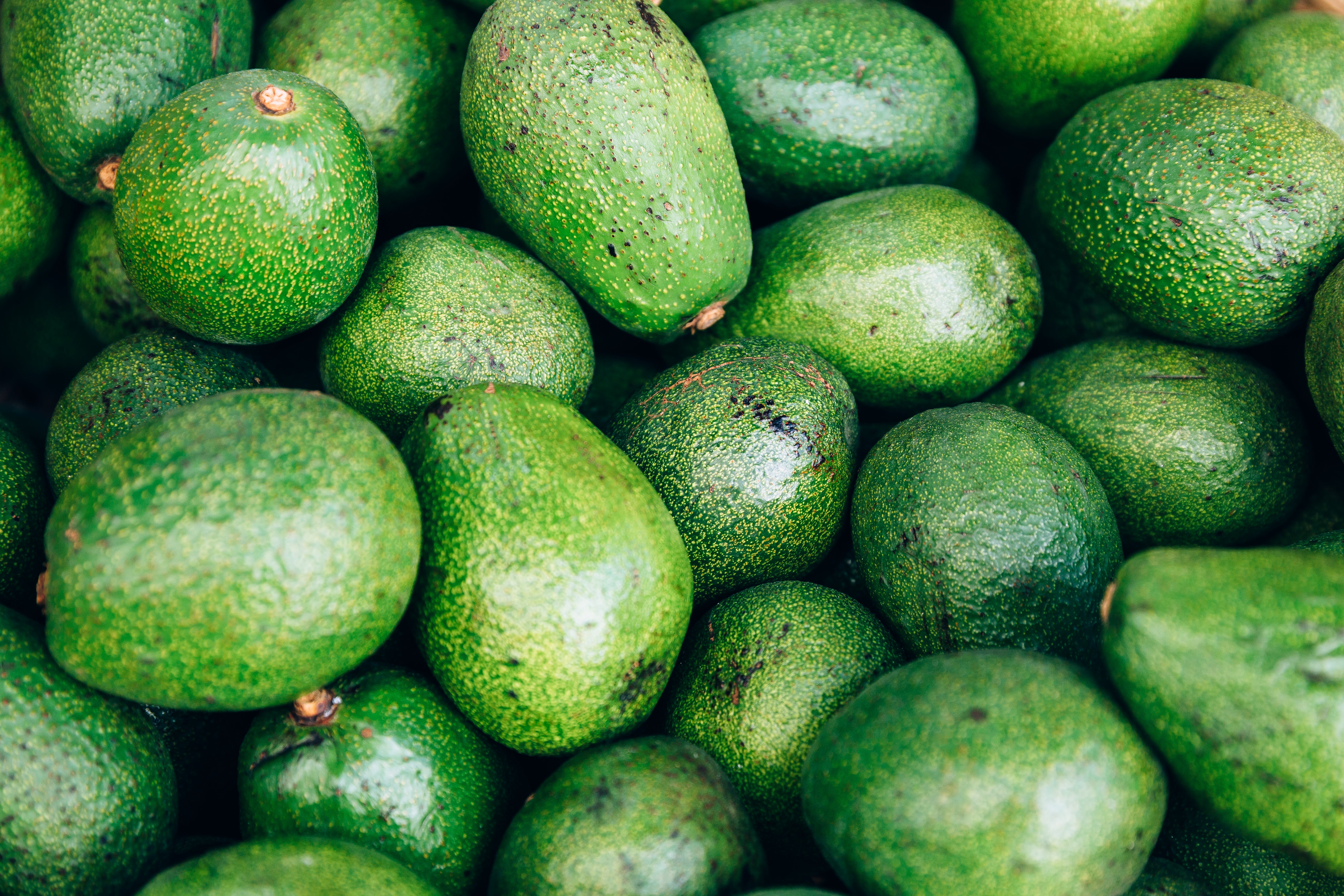 mehrere Avocados von oben