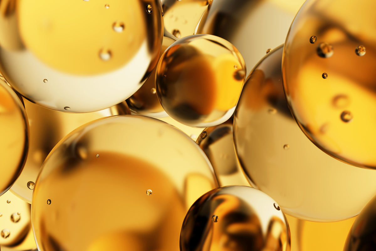 Gelbe Serum Bubbles