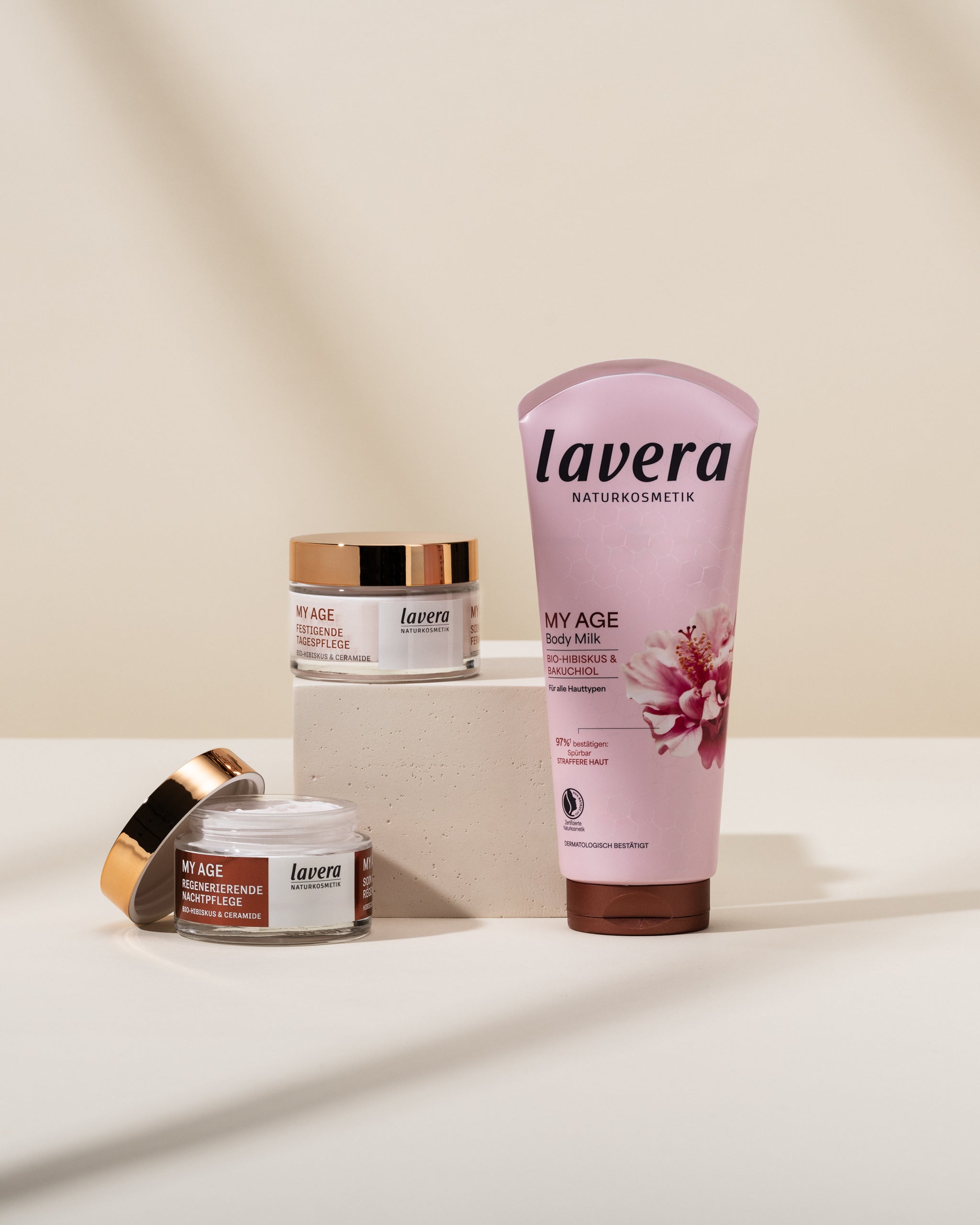 My Age Tages- und nachtpflege und My Age Body Lotion
