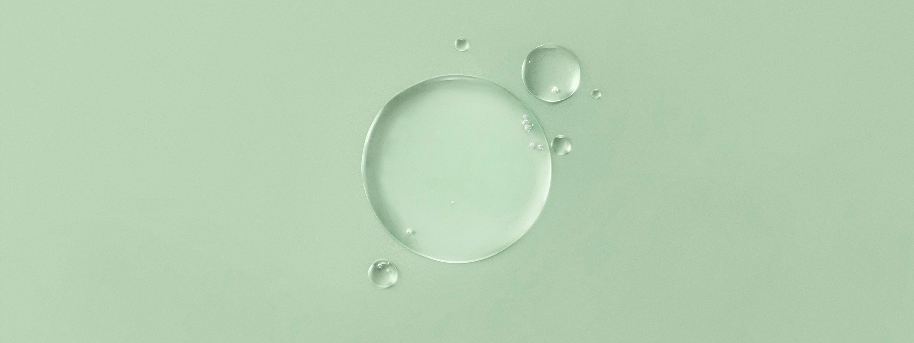 Texture liquide sur fond vert