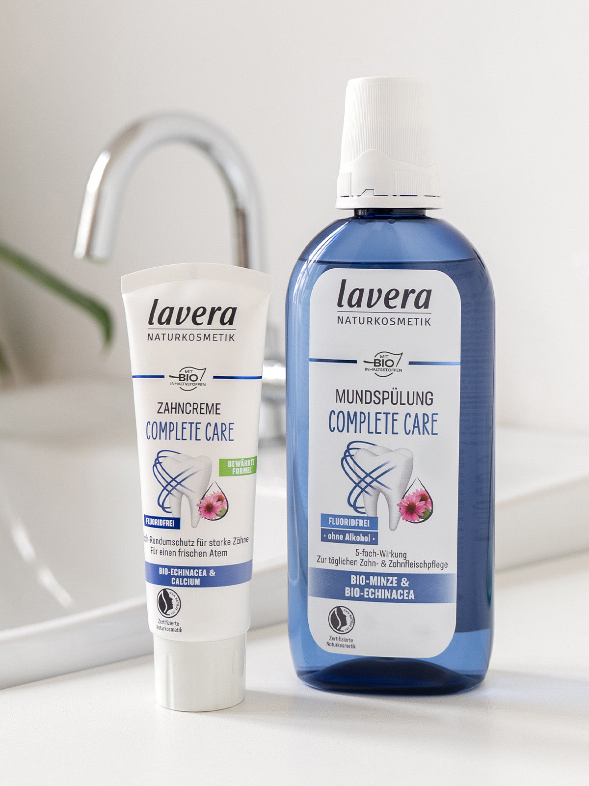 lavera Complete Care Zahnpasta und Mundspülung