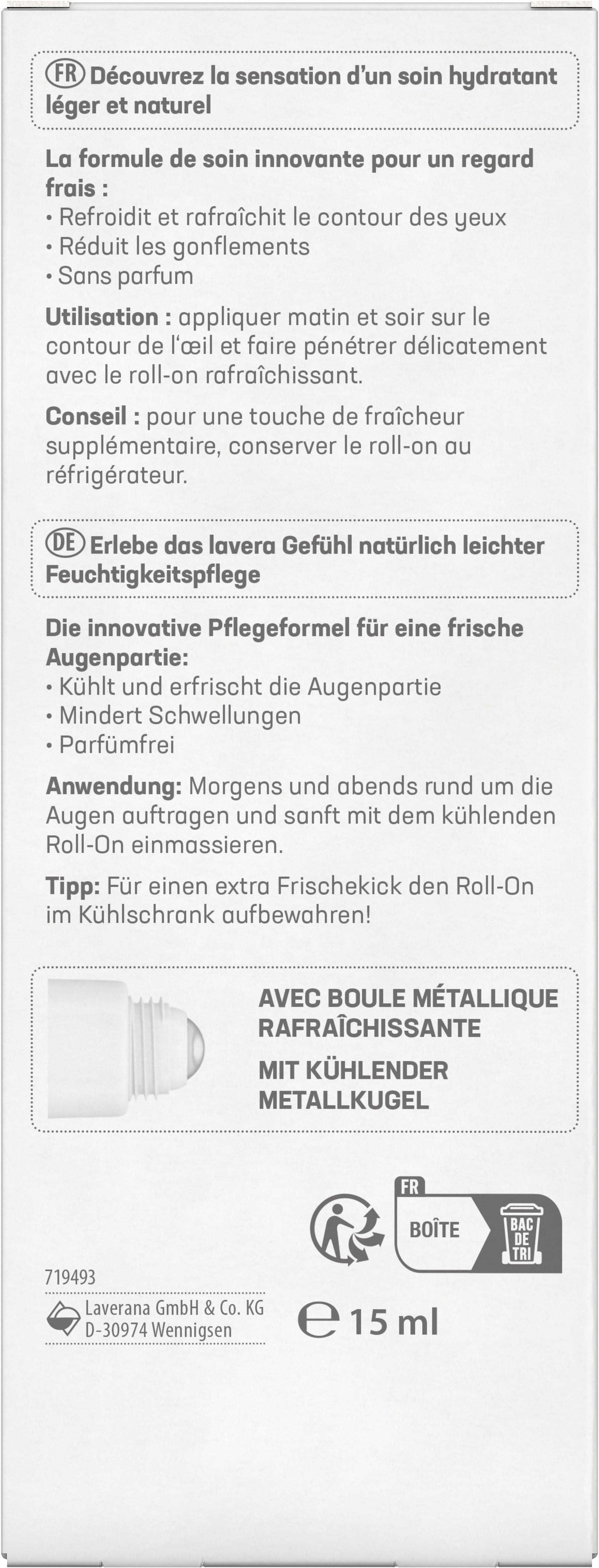 lavera Hydro Refresh Roll-On Contour Des Yeux