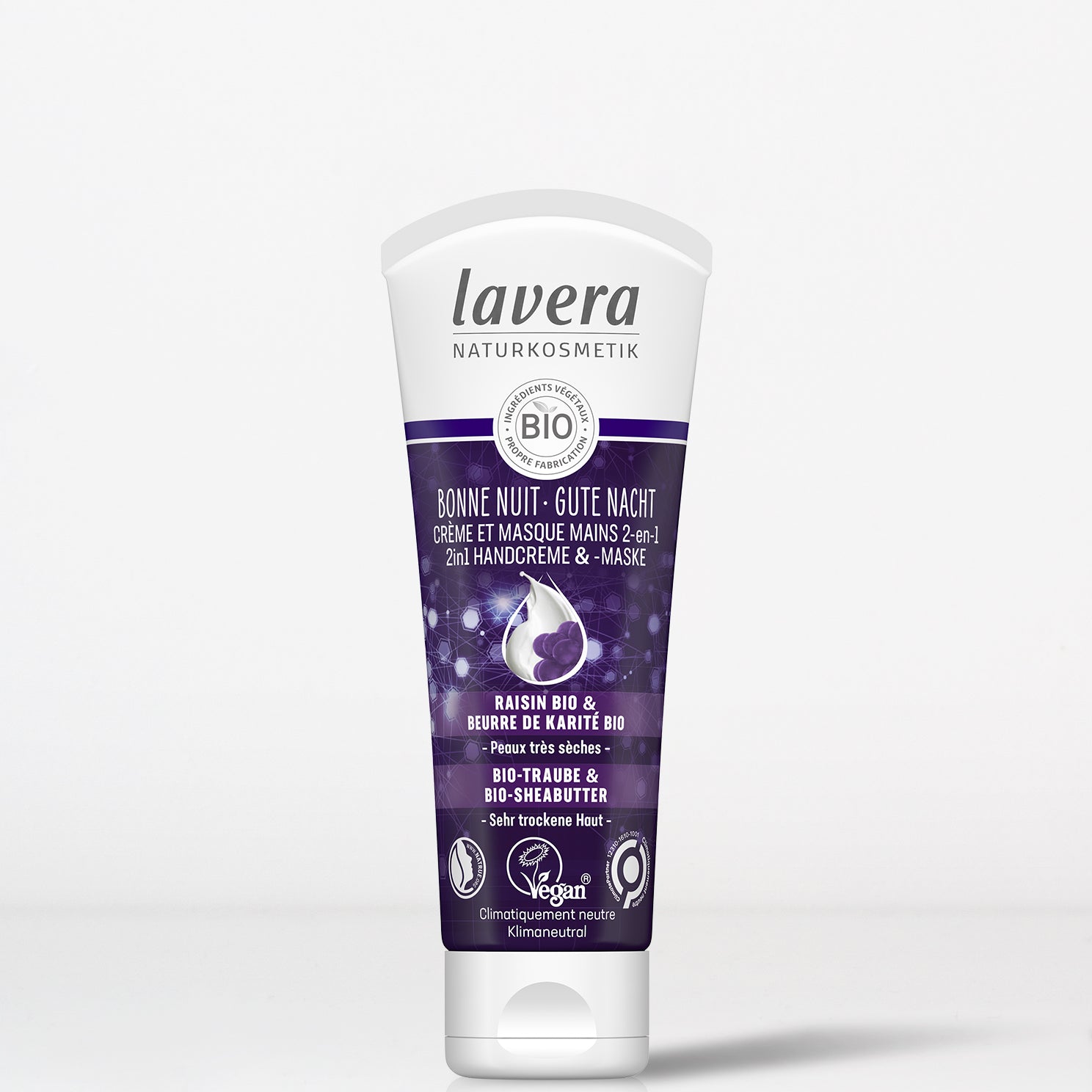 lavera Bonne Nuit Crème et Masque Mains 2-en-1