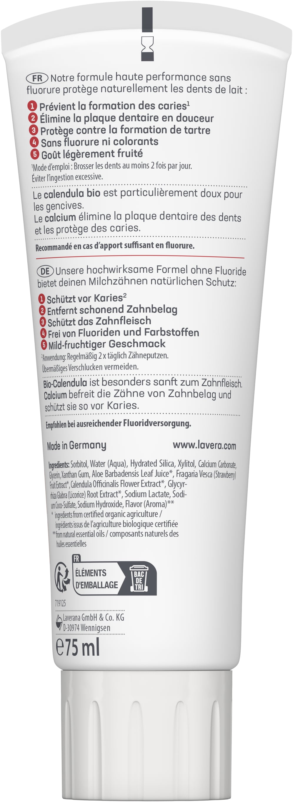lavera Zahncreme Kids Fluoridfrei