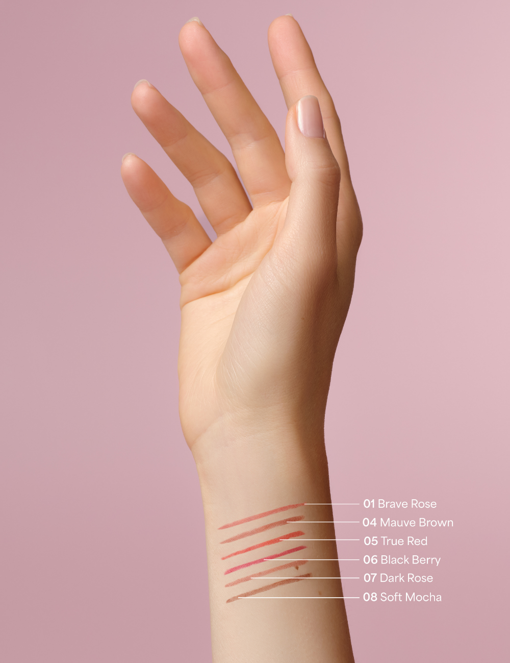 lavera Lip Contour -Dark Rose 07- in der Anwendung