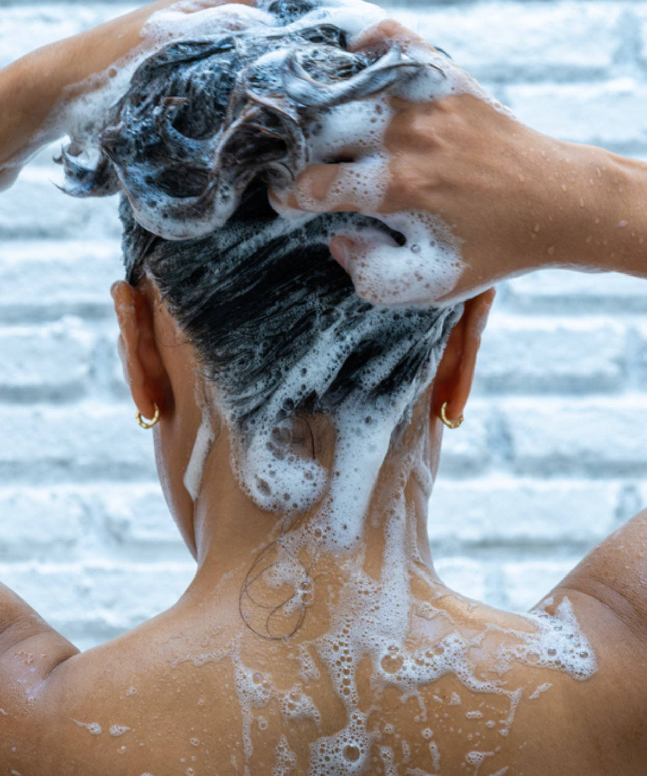 lavera Pflegeshampoo Fresh & Clear in der Anwendung