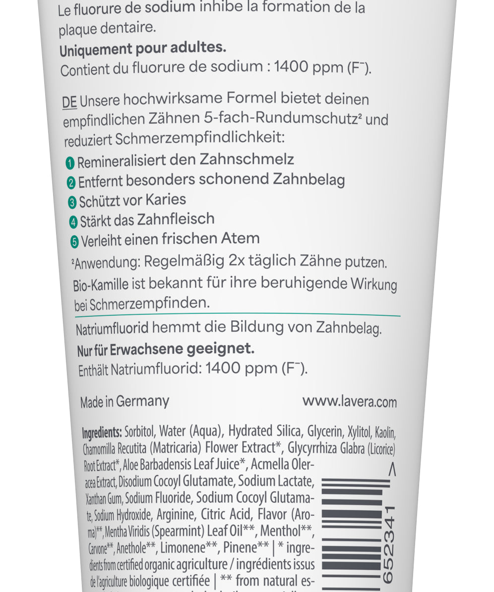 lavera Zahncreme Sensitive & Repair