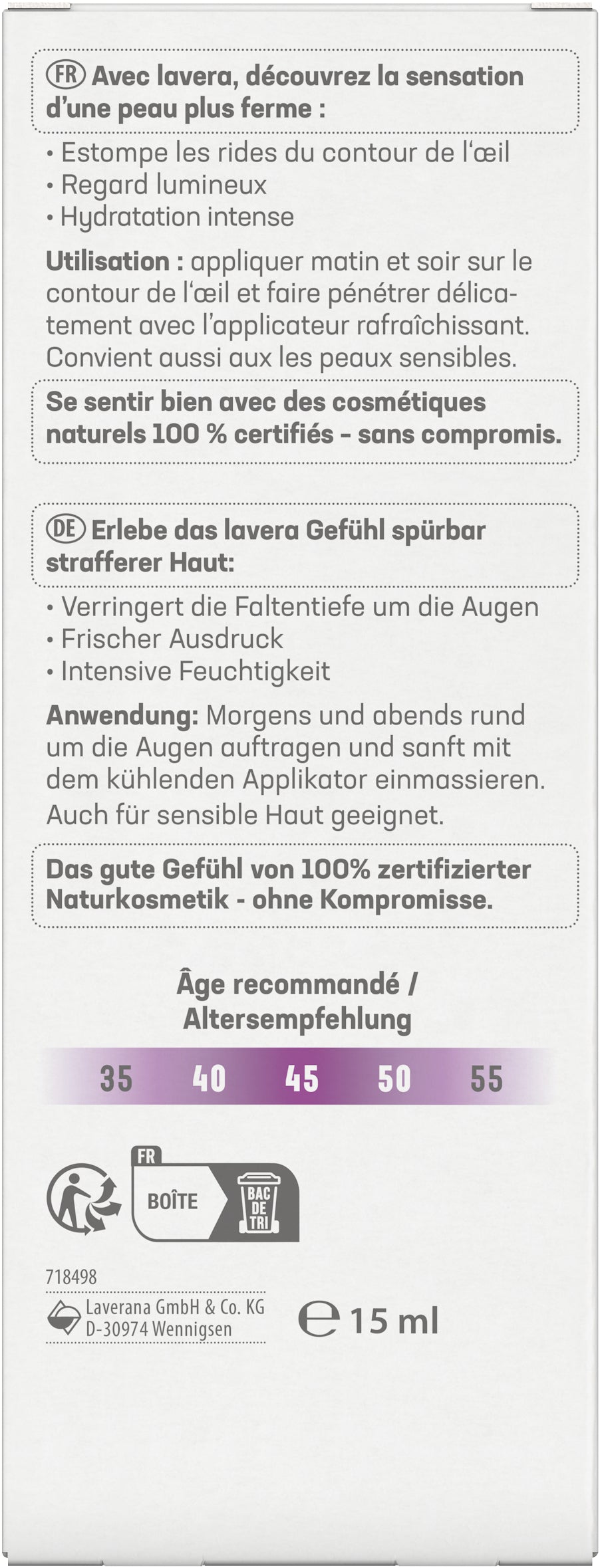 lavera Straffende Augenpflege