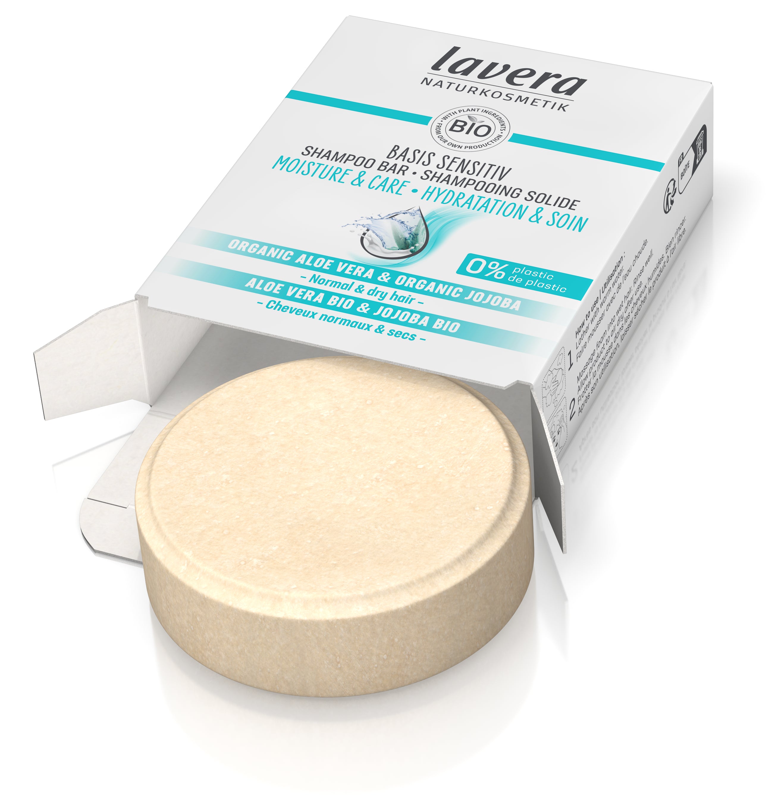 lavera Shampooing solide basis sensitive Hydratation & Soin