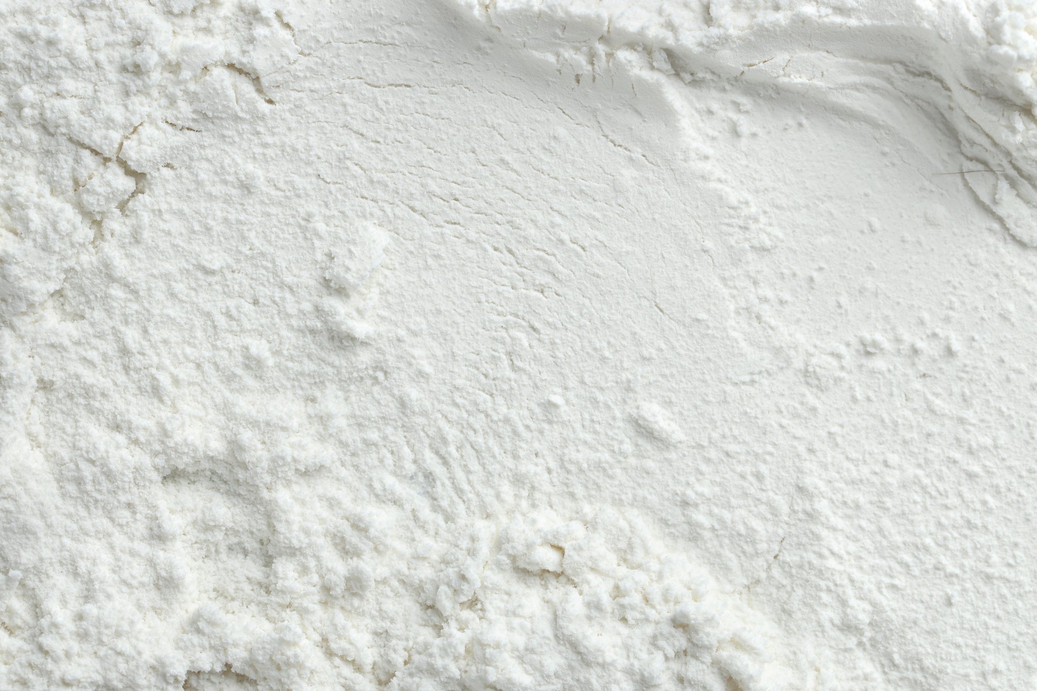 Structure de poudre blanche en gros plan